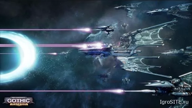Эльдары в Battlefleet Gothic: Armada на следующей неделе, и орки им совсем не по душе