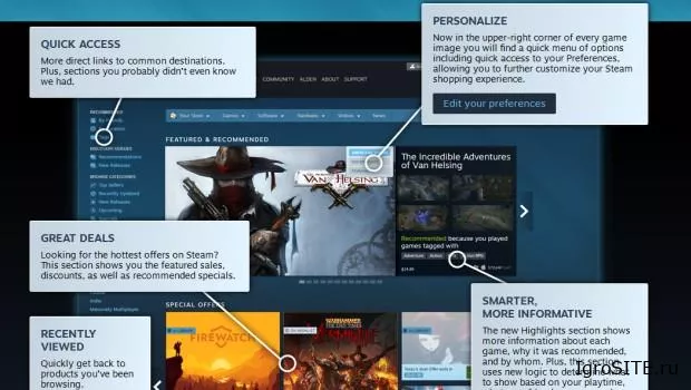 Discovery Update 2.0 от Steam существенно обновил главную страницу магазина