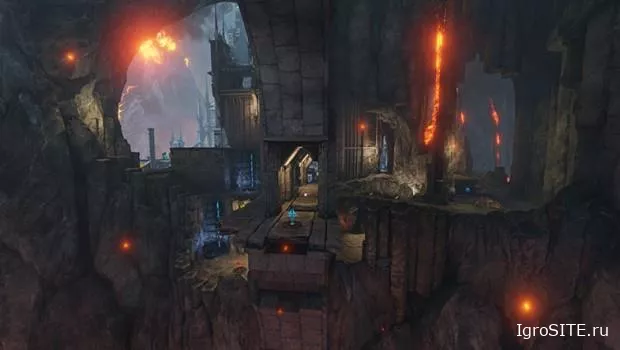 Залитая лавой арена "Погребальная камера" в новом ролике Quake Champions