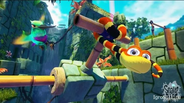 "Яркий платформер Snake Pass обзавелся аркадным режимом для охотников за рекордами"