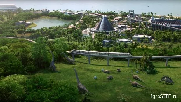 Jurassic World Evolution: Длинный геймплейный ролик показывает, как создать свой собственный парк