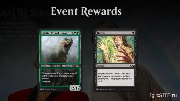 Бесплатный ивент "Одиночный режим" в MTG Arena раздает крутые альтернативные арты для "Duress" и "Ghalta"
