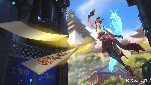 В Overwatch 2 представили первого героя поддержки — лазающую по стенам лисью целительницу Кирико