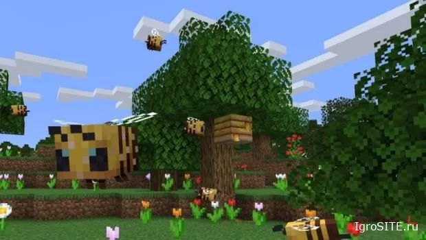 В следующем обновлении Minecraft появятся пчелы, пчеловодство и вкусный мед