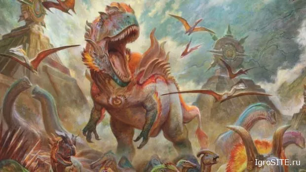 «Потерянные пещеры Иксалана» уже в MTG Arena: динозавры, вампиры и странные грибы