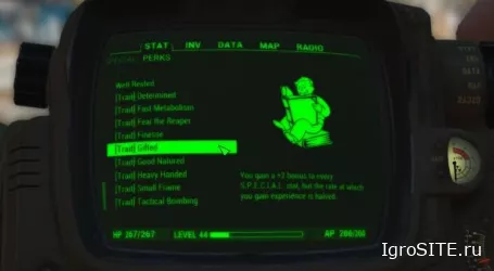 Fallout 4: Мод добавляет черты характера и кучу новых перков