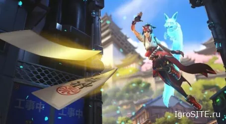 В Overwatch 2 представили первого героя поддержки — лазающую по стенам лисью целительницу Кирико