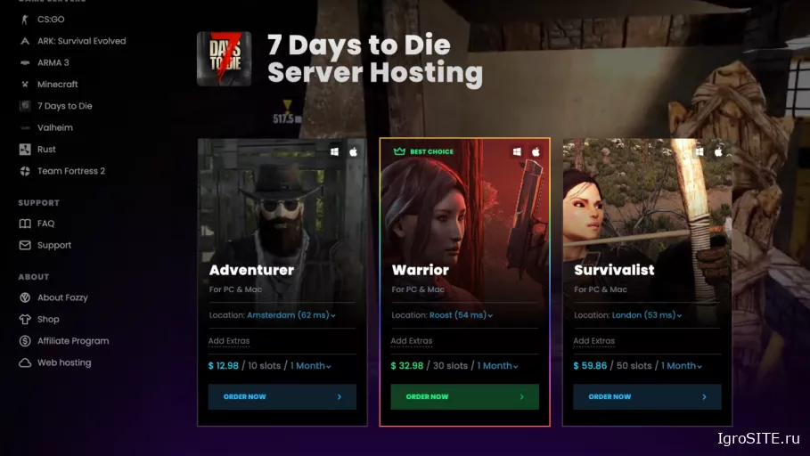 Как установить и настроить сервер 7 Days to Die с модами